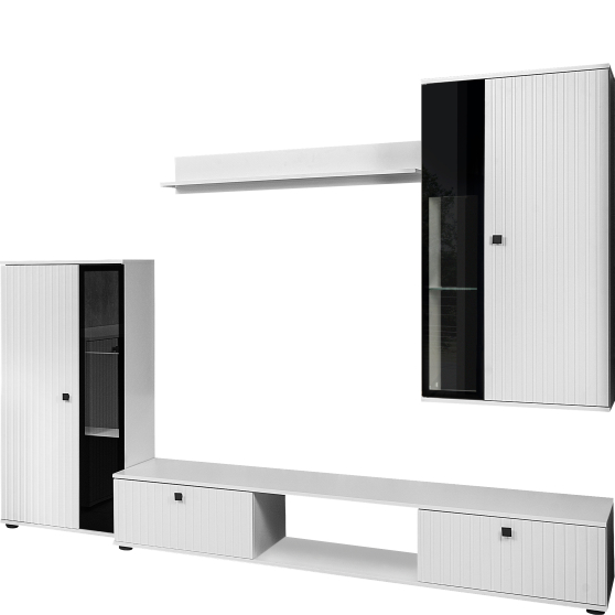 Zestaw mebli do salonu 01 Biały SALSA MDF Podstawowe