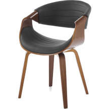 Krzesło drewniane K-544 Orzech / Czarny Podstawowe