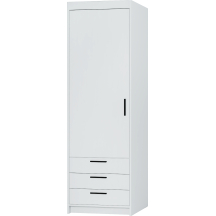 Szafa 1D WH01 3S Biały ELENA Podstawowe