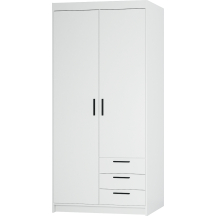 Szafa 2D WH02 3S Biały ELENA Podstawowe