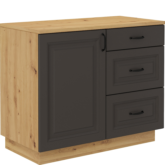 Komoda 100 1D3S FLAWIA GRAFIT Podstawowe