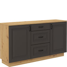 Komoda 150 2D3S FLAWIA GRAFIT Podstawowe