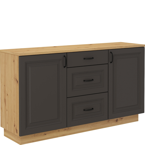 Komoda 150 2D3S FLAWIA GRAFIT Podstawowe