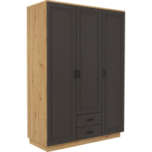 Szafa 180 3D2S FLAWIA GRAFIT Podstawowe