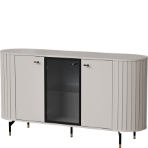 Komoda z zaokrąglonymi bokami i witryną ZA3 ZANTE Podstawowe (2)