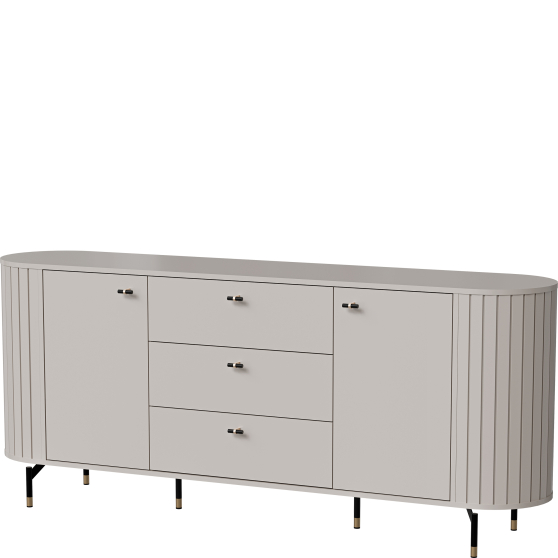 Duża komoda z szufladami i zaokrąglonymi bokami ZA4 ZANTE Podstawowe (2)