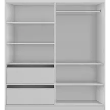 Szafa przesuwna 150 z lustrem ADEL Wnętrze - Zdjęcie