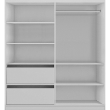 Szafa przesuwna 150 z lustrem ADEL Wnętrze - Zdjęcie