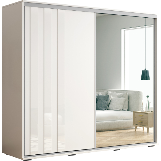 Szafa przesuwna 230 z lustrem A8 Podstawowe (1)