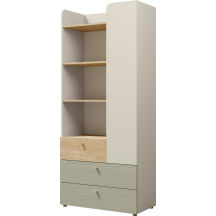 Regał z szufladami i drzwiami wysoki YUKI Podstawowe (1)