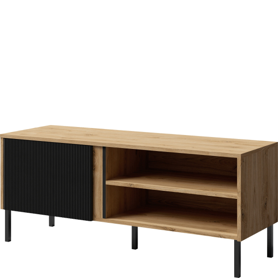 Szafka RTV z frezowanym frontem 120 cm MIA Podstawowe