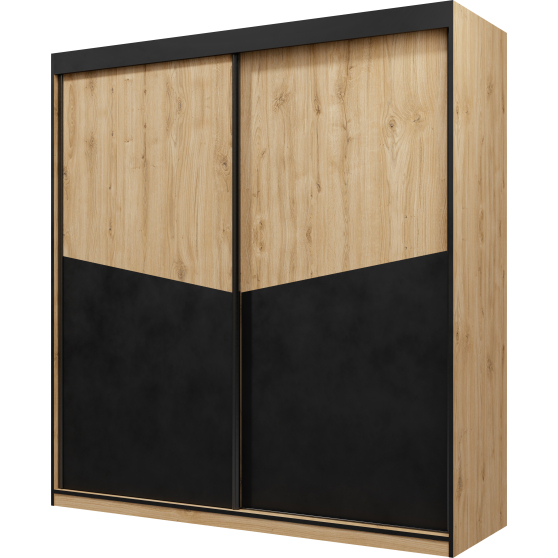 Szafa przesuwna 200 cm do sypialni ASTON Podstawowe (1)