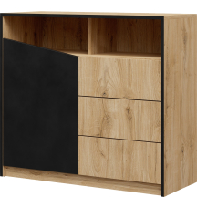 Mała komoda z szufladami do sypialni ASTON Podstawowe (1)