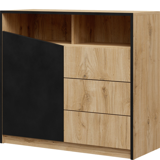 Mała komoda z szufladami do sypialni ASTON Podstawowe (1)