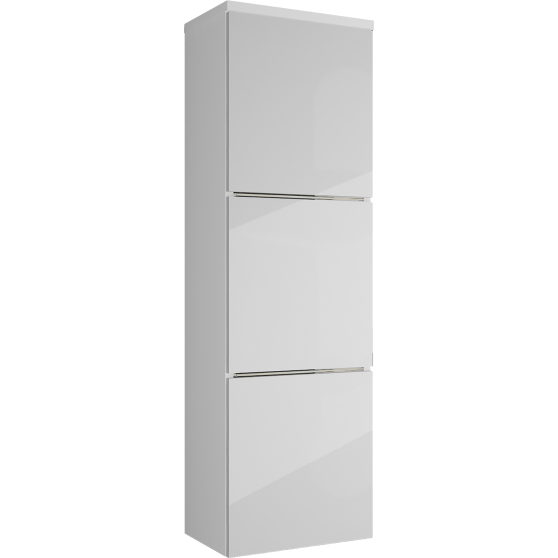 Szafka łazienkowa wisząca słupek 11 Biały Połysk / Biały PORTO Podstawowe