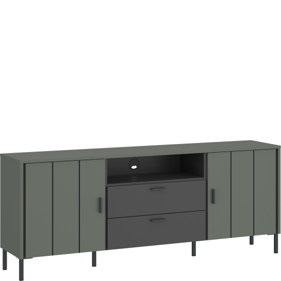 Szafka RTV 2D2S SHIF01 SHIRLEY ZIELONY Podstawowe