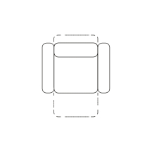 Fotel z relaksem elektrycznym RE BASIC Szkic