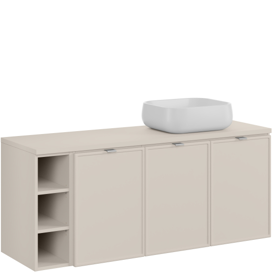 Szafka łazienkowa wisząca z umywalką 140 cm BELLA CASHMERE Podstawowe