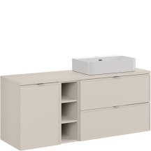 Szafka łazienkowa wisząca z umywalką 140 cm BELLA CASHMERE Podstawowe