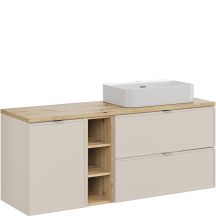 Szafka łazienkowa wisząca z umywalką 140 cm BELLA CASHMERE Podstawowe
