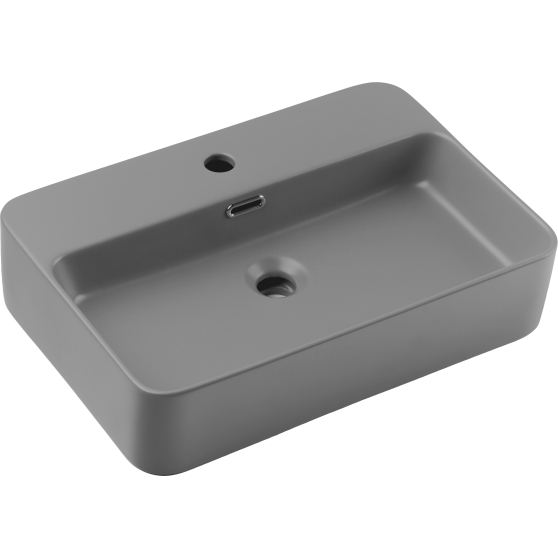 Umywalka ceramiczna TRUST 2 LIGHT GREY 55 cm Podstawowe