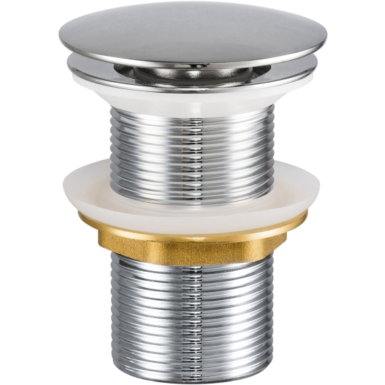 Korek do umywalki Srebrny T201L-3 CLICK-CLACK Podstawowe