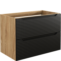 Szafka łazienkowa wisząca pod umywalkę 80 cm 82-80-2S LUXOR BLACK Podstawowe