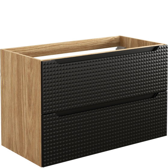 Szafka łazienkowa wisząca pod umywalkę 90 cm 82-90-2S LUXOR BLACK Podstawowe