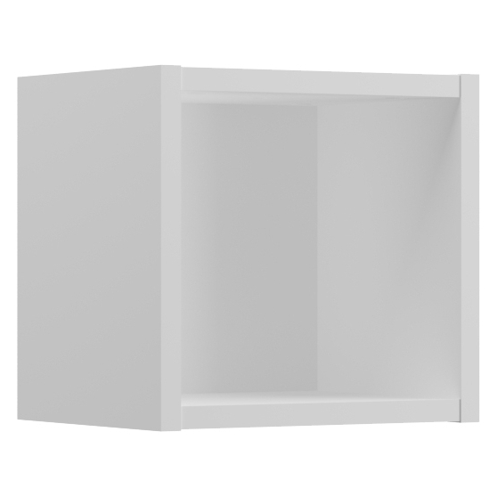 Szafka łazienkowa wisząca otwarta górna Qubik 83-27-Q NOVA WHITE Podstawowe (1)