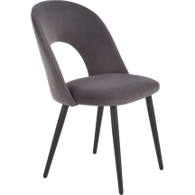 Krzesło metalowe K-384 Czarny / Popielaty Podstawowe