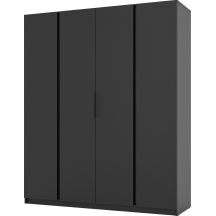 Szafa czterodrzwiowa Czarna KAJA Podstawowe