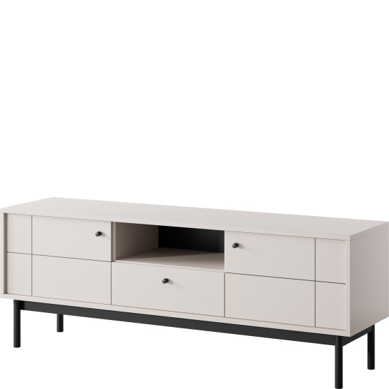 Szafka RTV154 dwudrzwiowa z szufladą JAPANDI Podstawowe (2)