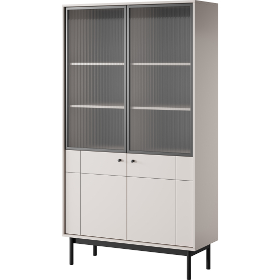 Witryna z ryflowanym szkłem WT104 JAPANDI Podstawowe (2)