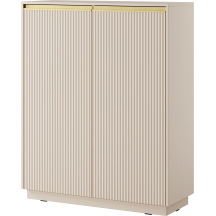 Wysoka komoda z frezowanym frontem KW-104 ROYAL Podstawowe (1)