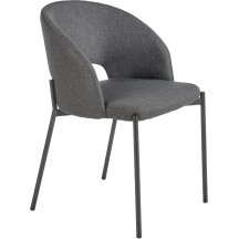 Krzesło metalowe K-373 Czarny / Popiel Podstawowe