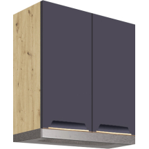 Szafka górna wisząca okapowa 2 drzwi 60 cm GLA-37G GLAMOUR BLUE Podstawowe