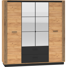 Szafa 4-drzwiowa z lustrem i szufladami URSO 01 URSO Podstawowe