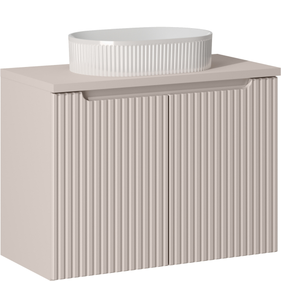 Szafka łazienkowa wisząca z umywalką 80 cm NOVA CASHMERE Podstawowe