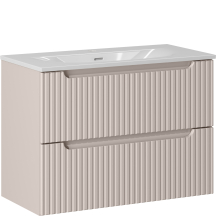 Szafka łazienkowa wisząca z umywalką 80 cm NOVA CASHMERE Podstawowe