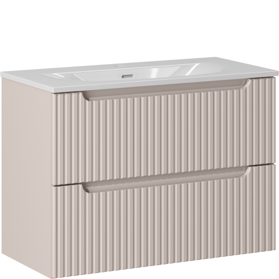 Szafka łazienkowa wisząca z umywalką 80 cm NOVA CASHMERE Podstawowe