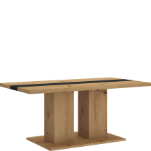 Ława BOSTON Dąb Artisan / Czarny Podstawowe