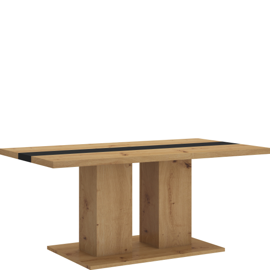 Ława BOSTON Dąb Artisan / Czarny Podstawowe