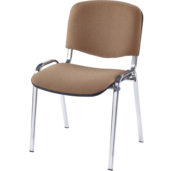 Krzesło metalowe chromowane ISO C4 Beż Podstawowe