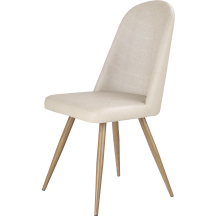 Krzesło metalowe K-214 Dąb Miodowy / Ciemny Krem Podstawowe