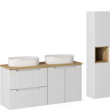 Zestaw mebli do łazienki 120 cm SET-NOW B WHITE Podstawowe