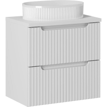 Szafka łazienkowa wisząca z umywalką 60 cm NOVA WHITE Podstawowe