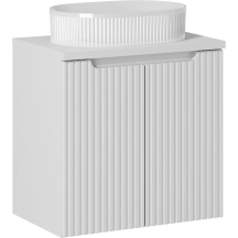 Szafka łazienkowa wisząca z umywalką 60 cm NOVA WHITE Podstawowe