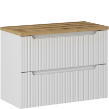 Zestaw szafek łazienkowych z blatem 80 cm NOVA WHITE Podstawowe