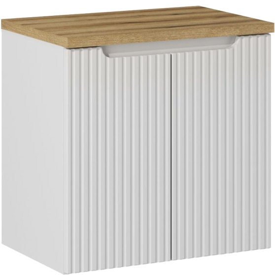 Zestaw szafek łazienkowych z blatem 60 cm NOVA WHITE Podstawowe