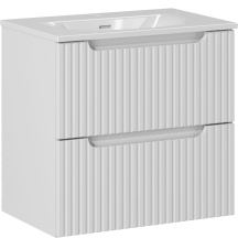 Szafka łazienkowa wisząca z umywalką 60 cm NOVA WHITE Podstawowe